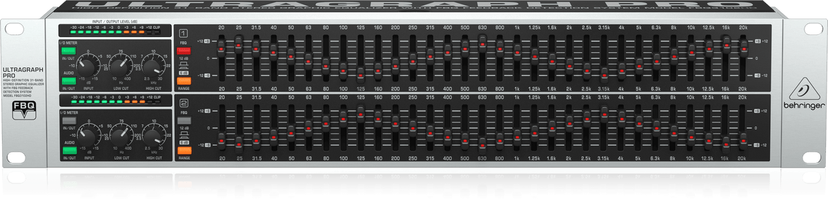 Behringer FBQ3102HD High-Definition 31-Band Stereo Graphic Equalizer with FBQ Feedback Detection