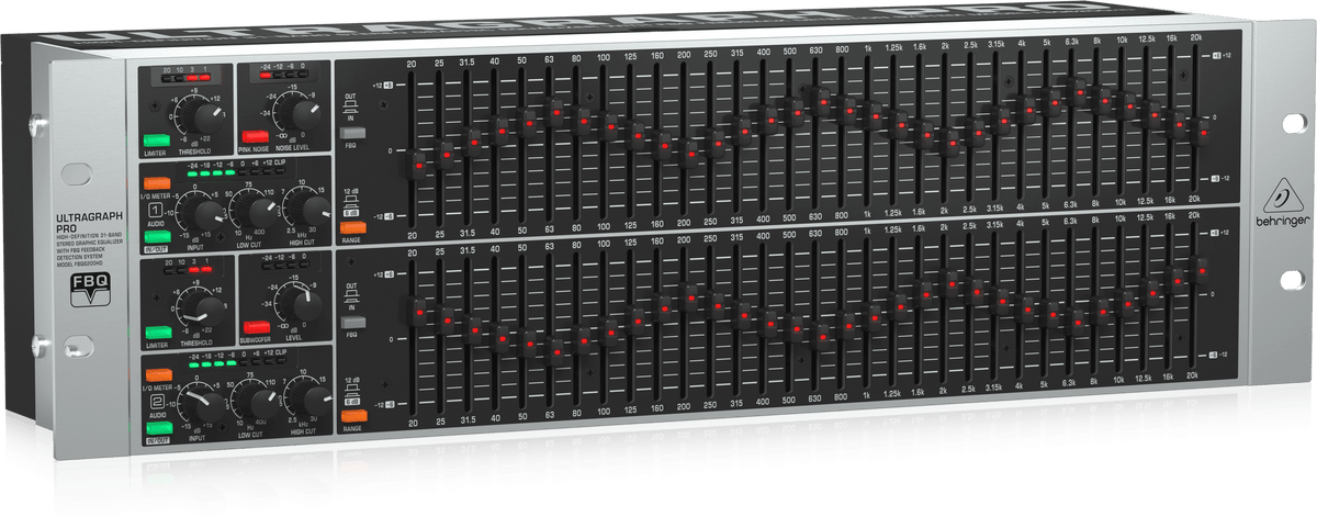 Behringer FBQ6200HD Ultra-High Definition 31-Band Stereo Graphic Equalizer with FBQ Feedback Detection