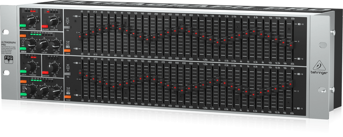 Behringer FBQ6200HD Ultra-High Definition 31-Band Stereo Graphic Equalizer with FBQ Feedback Detection