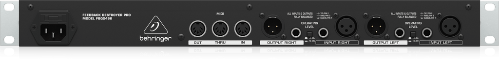 Behringer FBQ2496 Automatic and Ultra-Fast Feedback Destroyer/Parametric EQ with 40 FBQ Filters