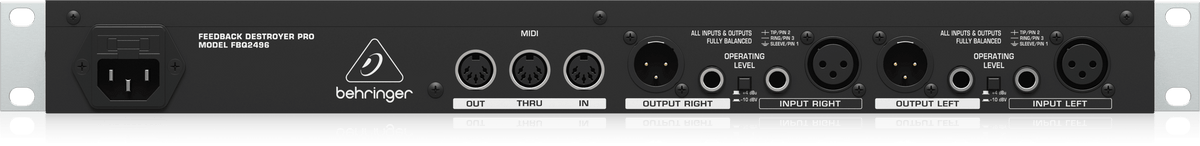 Behringer FBQ2496 Automatic and Ultra-Fast Feedback Destroyer/Parametric EQ with 40 FBQ Filters
