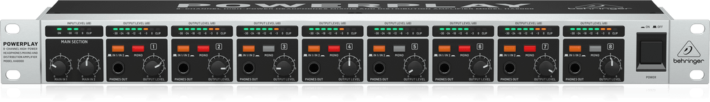 Behringer HA8000 V2 8-Channel Stereo Headphone Amplifier