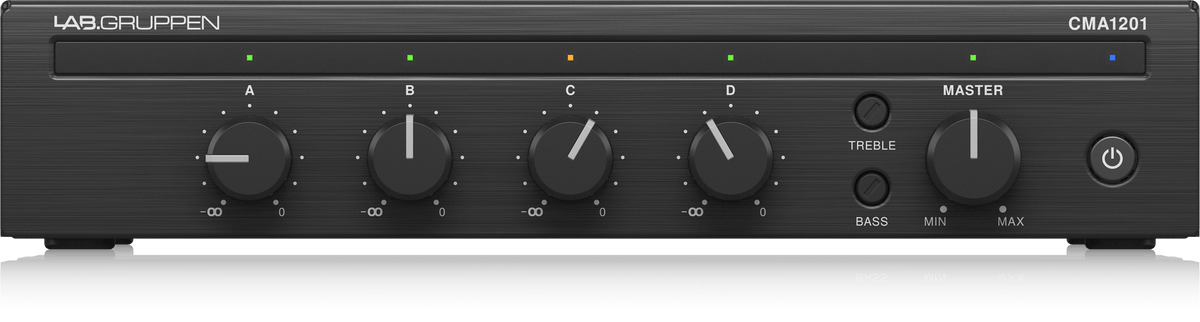 Lab Gruppen CMA1201 120 Watt Commercial Mixer Amplifier with 4 Inputs