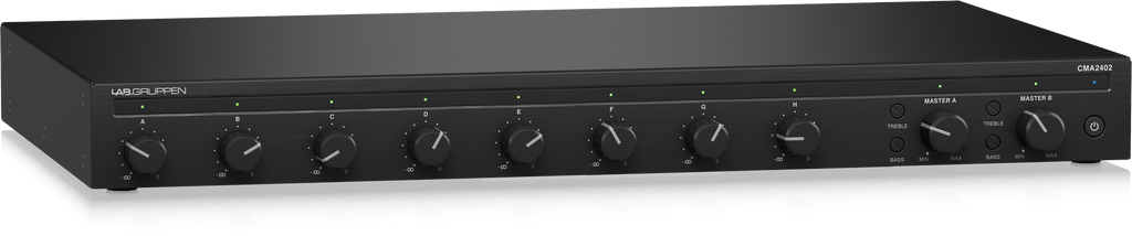 Lab Gruppen CMA2402 2 x 240 Watt Commercial Mixer Amplifier with 8 Inputs