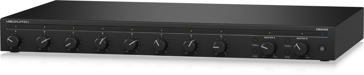 Lab Gruppen CMA2402 2 x 240 Watt Commercial Mixer Amplifier with 8 Inputs