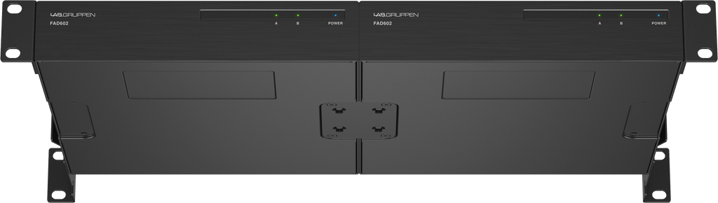 Lab Gruppen FAD602 2 x 60 Watt Commercial Amplifier with Direct Drive Technology, Dante Networking and Energy Star Certification