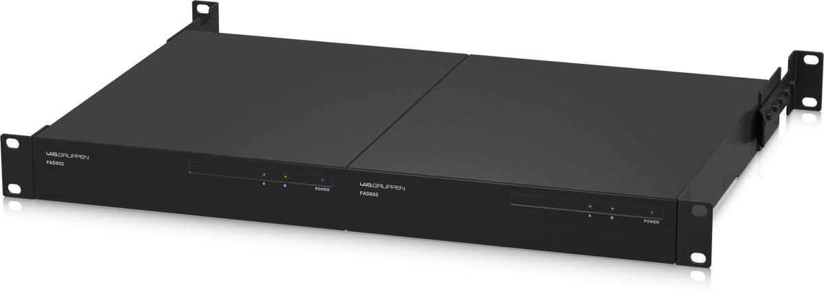 Lab Gruppen FAD602 2 x 60 Watt Commercial Amplifier with Direct Drive Technology, Dante Networking and Energy Star Certification