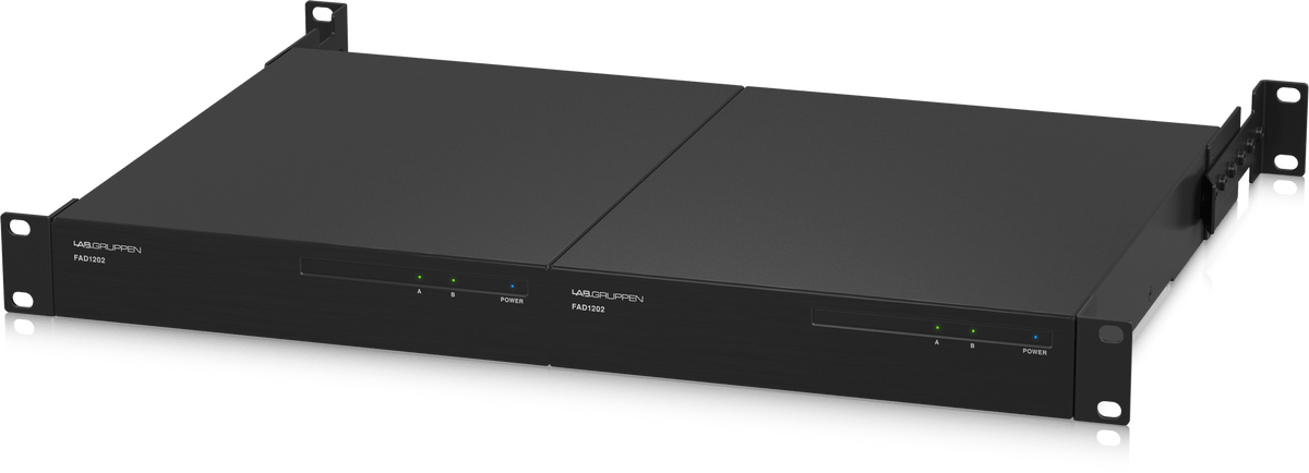 Lab Gruppen FAD1202 2 x 120 Watt Commercial Amplifier with Direct Drive Technology, Dante Networking and Energy Star Certification