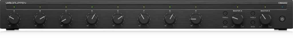 Lab Gruppen CMA602 2 x 60 Watt Commercial Mixer Amplifier with 8 Inputs