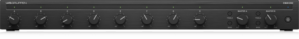 Lab Gruppen CMA1202 2 x 120 Watt Commercial Mixer Amplifier with 8 Inputs