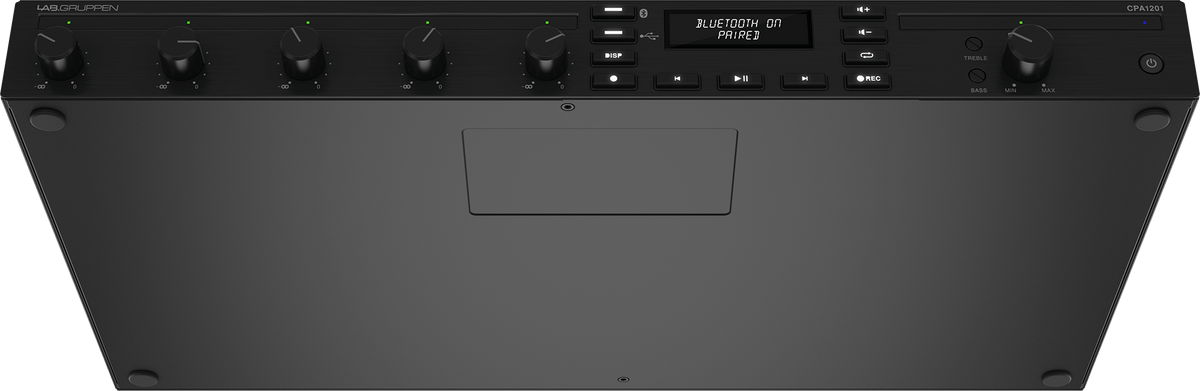 Lab Gruppen CPA2401 240 Watt Commercial Mixer Amplifier with 5 Inputs, Bluetooth Streaming, USB Media Player
