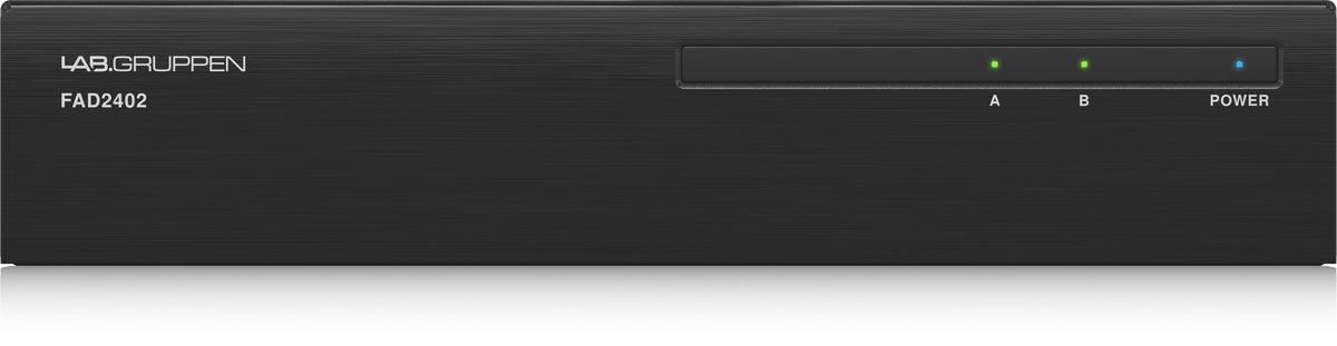 Lab Gruppen FAD2402 2 x 240 Watt Commercial Amplifier with Direct Drive Technology, Dante Networking and Energy Star Certification