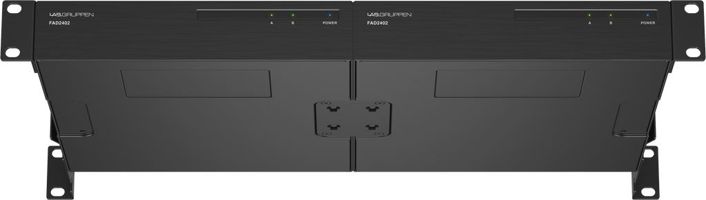 Lab Gruppen FAD2402 2 x 240 Watt Commercial Amplifier with Direct Drive Technology, Dante Networking and Energy Star Certification