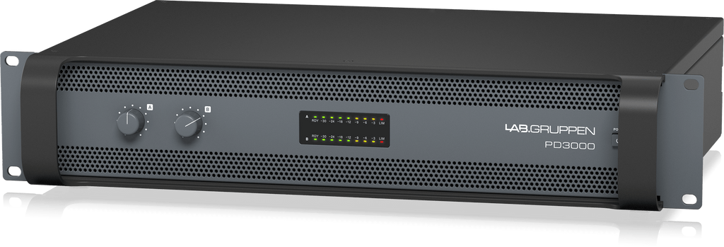 Lab Gruppen PD3000 3000 Watt Two Channel Amplifier with SM-GO Power Management
