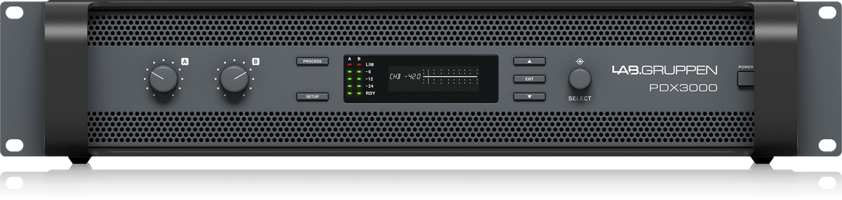 Lab Gruppen PDX3000 3,000 Watt, Two Channel Amplifier with DSP Control