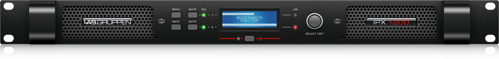 Lab Gruppen IPX 1200 Compact 1,200 Watt 2-Channel DSP Controlled Power Amplifier