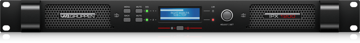 Lab Gruppen IPX 1200 Compact 1,200 Watt 2-Channel DSP Controlled Power Amplifier