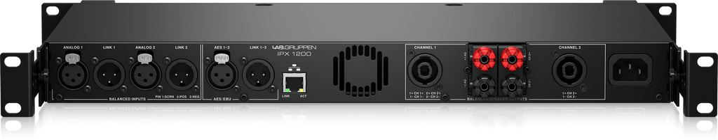 Lab Gruppen IPX 1200 Compact 1,200 Watt 2-Channel DSP Controlled Power Amplifier