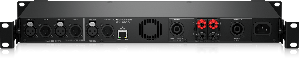 Lab Gruppen IPX 1200 Compact 1,200 Watt 2-Channel DSP Controlled Power Amplifier