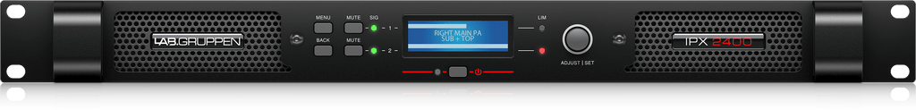 Lab Gruppen IPX 2400 Compact 2,400 Watt 2-Channel DSP Controlled Power Amplifier