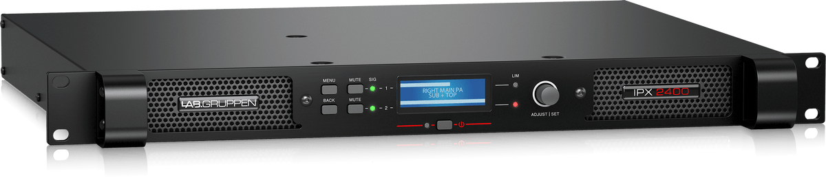 Lab Gruppen IPX 2400 Compact 2,400 Watt 2-Channel DSP Controlled Power Amplifier