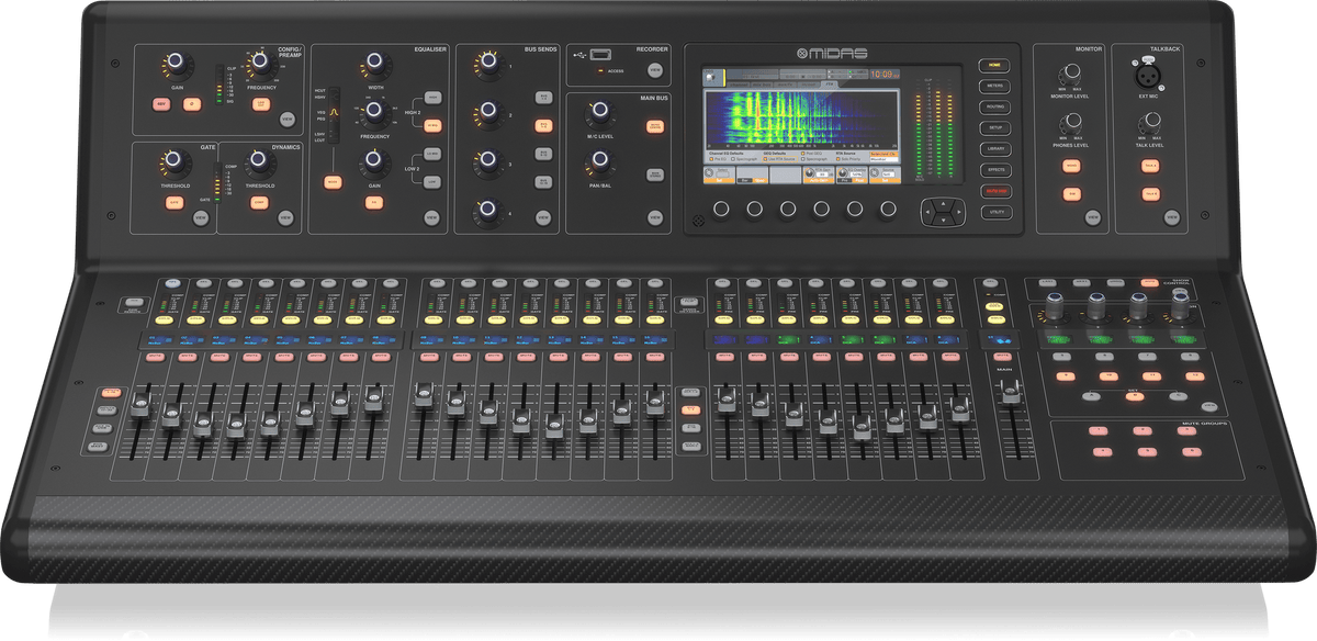 Midas M32 LIVE Digital Console for Live and Studio with 40 Input Channels, 32 Midas PRO Microphone Preamplifiers