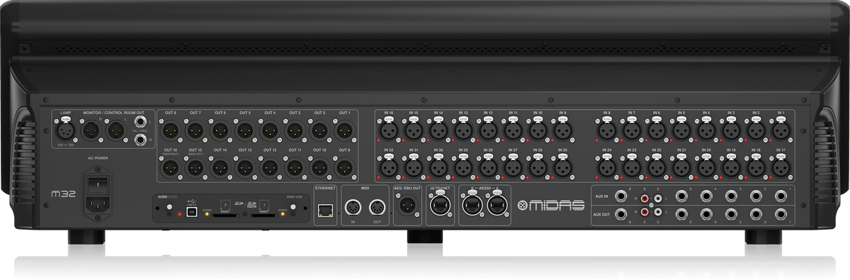 Midas M32 LIVE Digital Console for Live and Studio with 40 Input Channels, 32 Midas PRO Microphone Preamplifiers