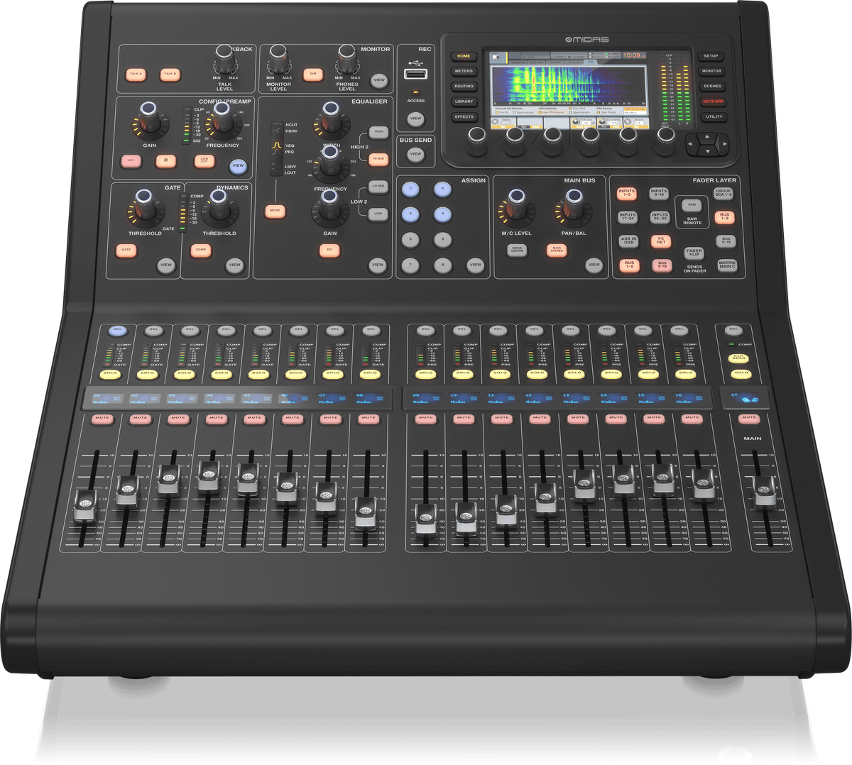 Midas M32R LIVE Digital Console for Live and Studio with 40 Input Channels, 16 Midas PRO Microphone Preamplifiers