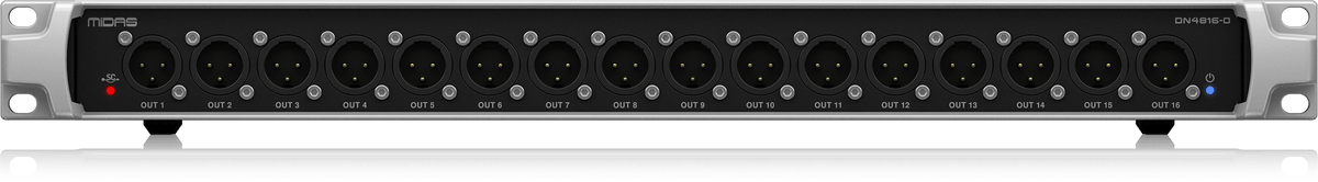 Midas DN4816-O Bus-Powered StageCONNECT Interface with 16 Analog Outputs and Ultranet In/Out
