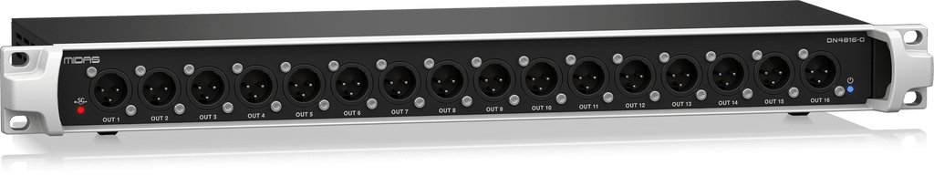 Midas DN4816-O Bus-Powered StageCONNECT Interface with 16 Analog Outputs and Ultranet In/Out