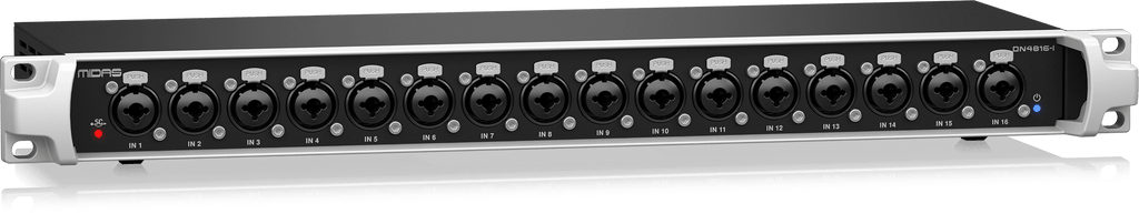 Midas DN4816-I Bus-Powered StageConnect Interface with 16 Analogue Inputs and Dual Ultranet Outputs