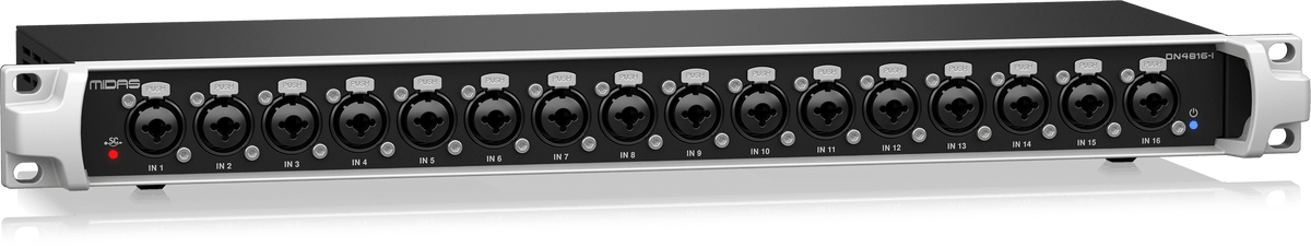 Midas DN4816-I Bus-Powered StageConnect Interface with 16 Analogue Inputs and Dual Ultranet Outputs