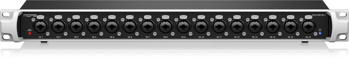 Midas DN4816-I Bus-Powered StageConnect Interface with 16 Analogue Inputs and Dual Ultranet Outputs