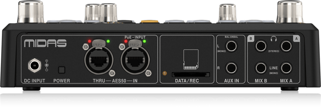 Midas DP48 Dual 48-Channel Personal Monitor Mixer with SD Card Recorder, Stereo Ambience Microphone