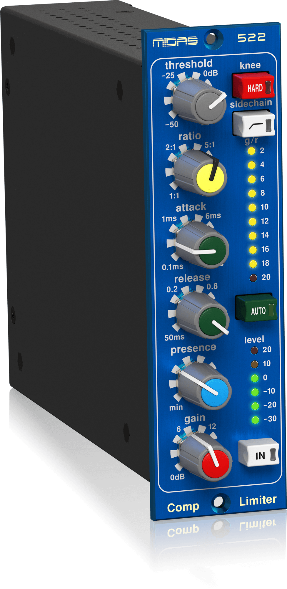 Midas COMPRESSOR LIMITER 522 V2 500 Series Compressor/Limiter with Dynamic Presence Control