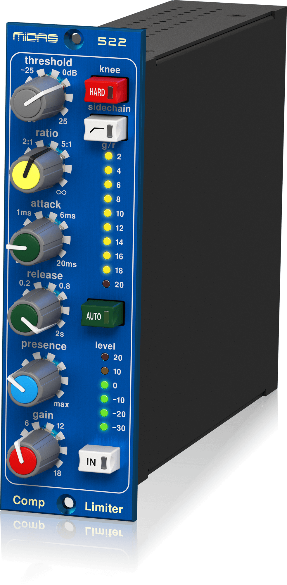 Midas COMPRESSOR LIMITER 522 V2 500 Series Compressor/Limiter with Dynamic Presence Control