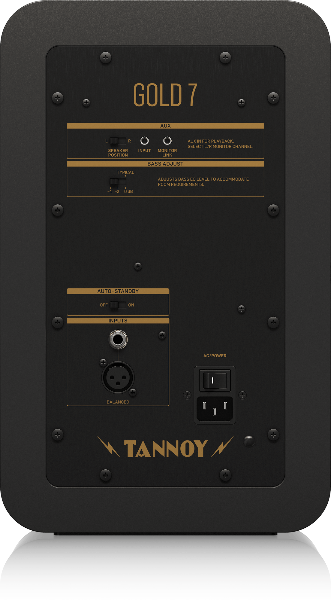 Tannoy GOLD 7 Premium 300-Watt Bi-Amplified Nearfield Studio Reference Monitor with Proprietary 6.5" Dual Concentric Point Source Technology
