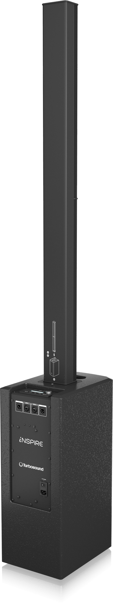 Turbosound iP1000 V2 1,000 Watt Powered Column Loudspeaker with a Dual 8" Subwoofer