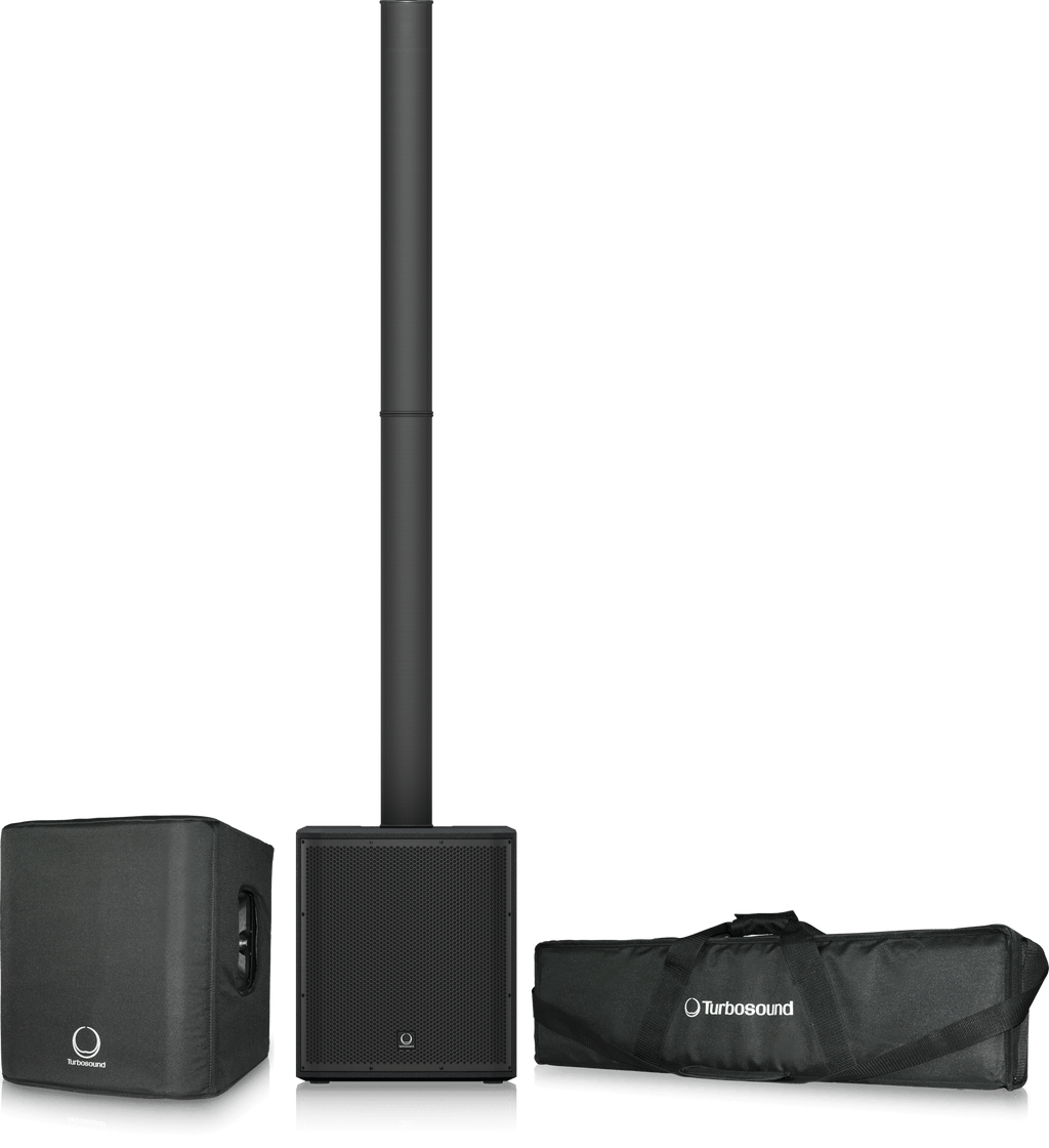 Turbosound iP2000 BUNDLE 1,000 Watt Powered Column Loudspeaker with a 12" Subwoofer