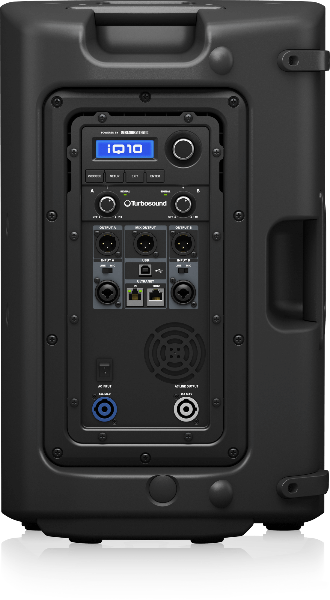 Turbosound iQ10 2500 Watt 2 Way 10" Powered Loudspeaker with KLARK TEKNIK DSP Technology