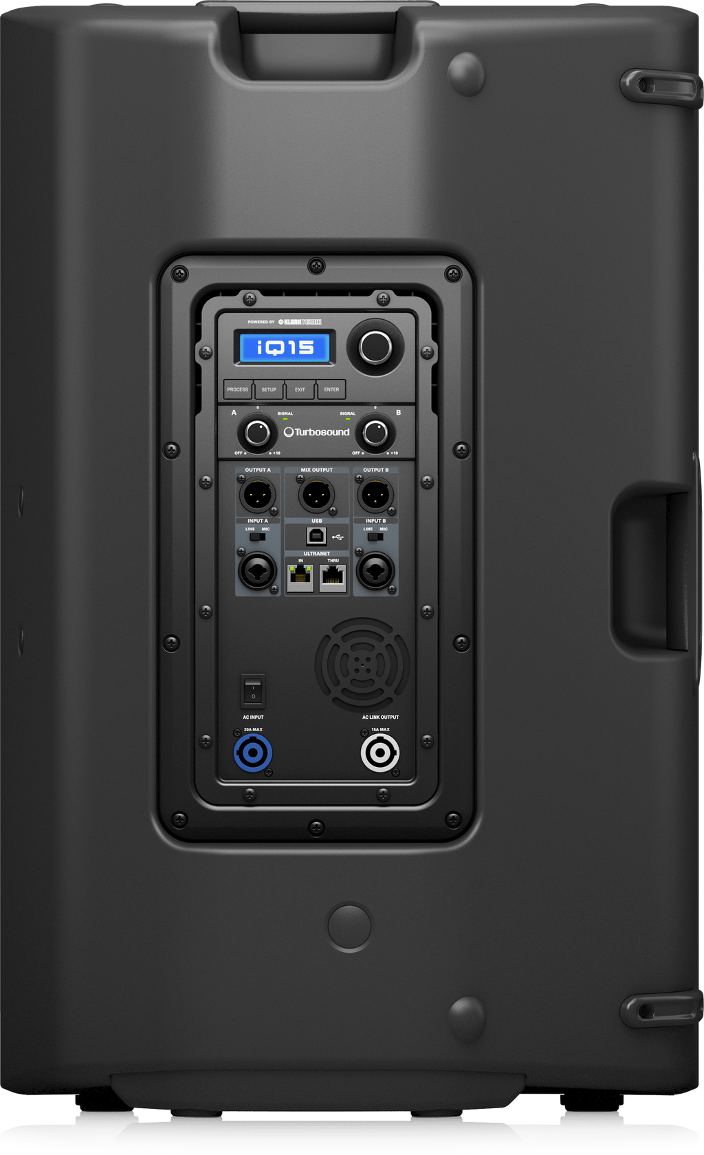 Turbosound iQ15 2500 Watt 2 Way 15" Powered Loudspeaker with KLARK TEKNIK DSP Technology