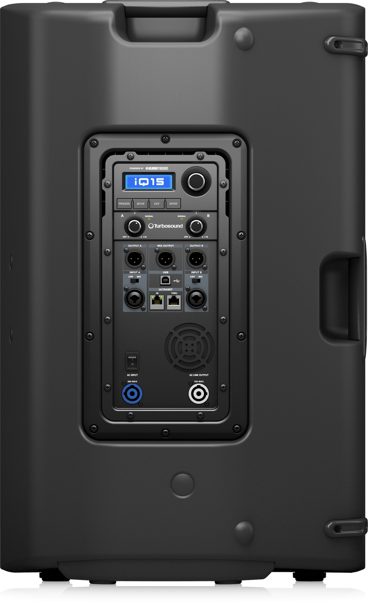 Turbosound iQ15 2500 Watt 2 Way 15" Powered Loudspeaker with KLARK TEKNIK DSP Technology