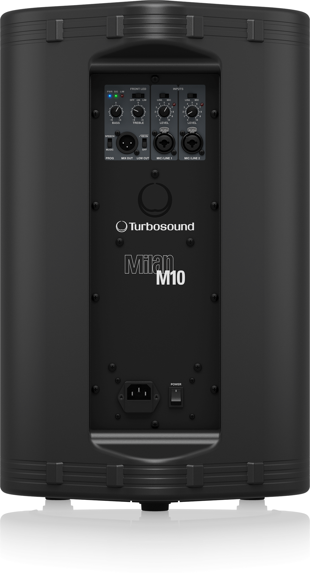 Turbosound M10 600 Watt 2 Way 10" Full Range Powered Loudspeaker with Klark Teknik DSP Technology