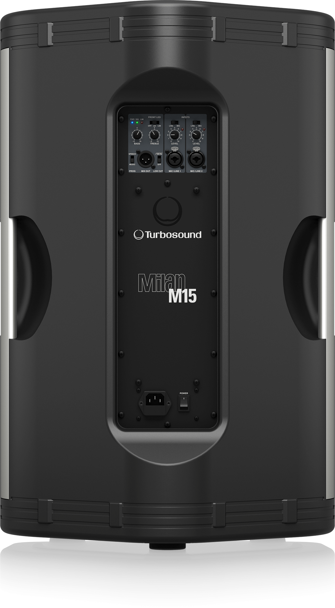 Turbosound M15 1100 Watt 2 Way 15" Full Range Powered Loudspeaker with Klark Teknik DSP Technology