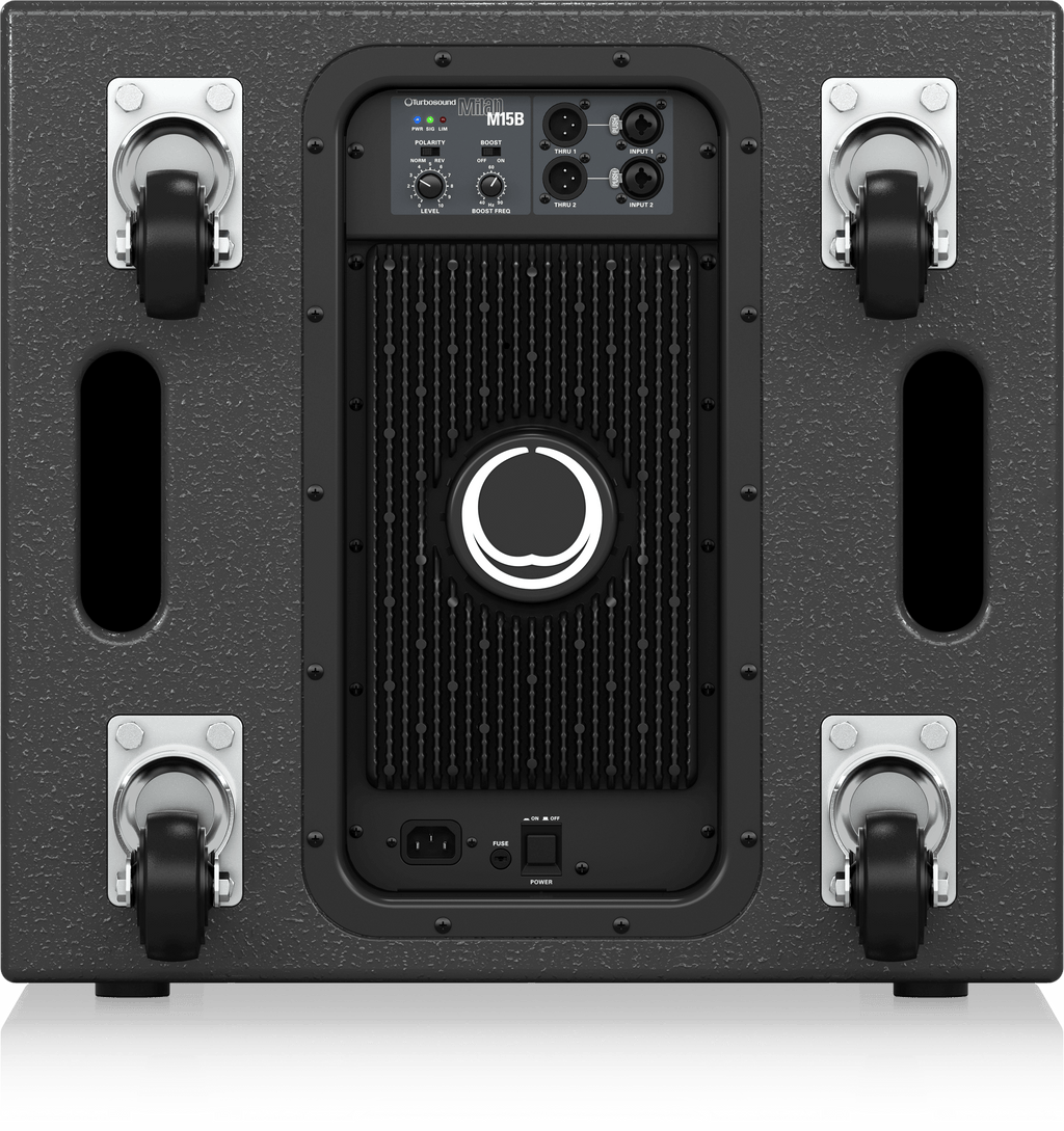 Turbosound M15B 2200 Watt 15" Powered Subwoofer with Klark Teknik Technology