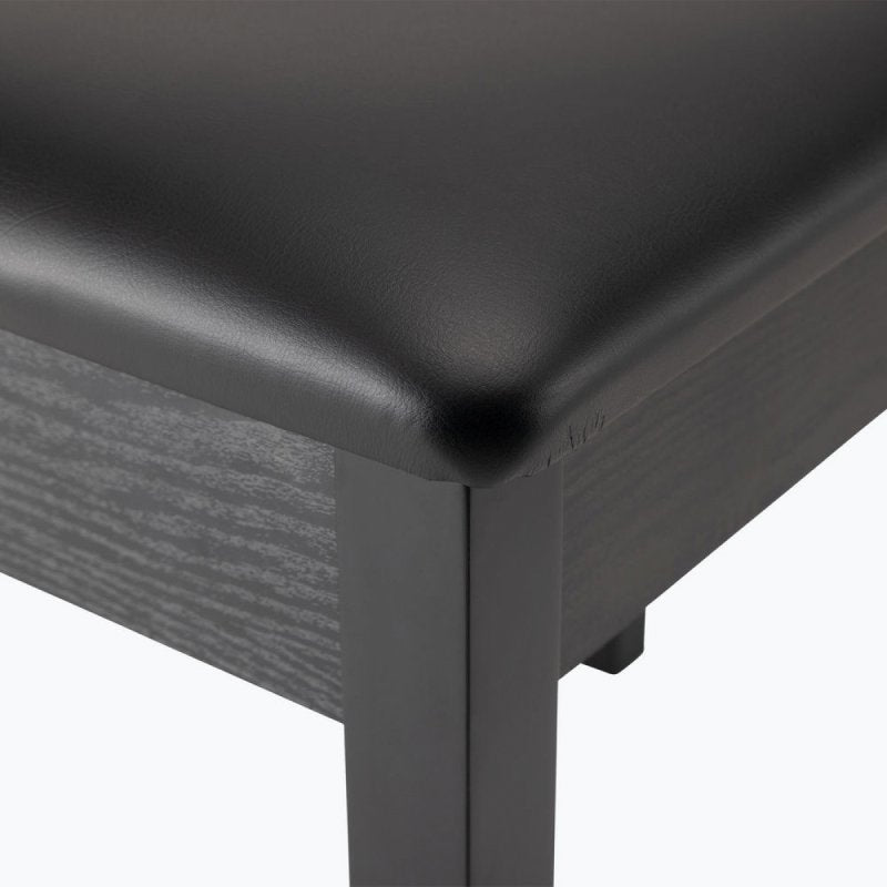 On-Stage KB8802B, Keyboard/Piano Bench, Height 19.5", 240 lbs. Weight Capacity, Wood / Vinyl Construction, Black