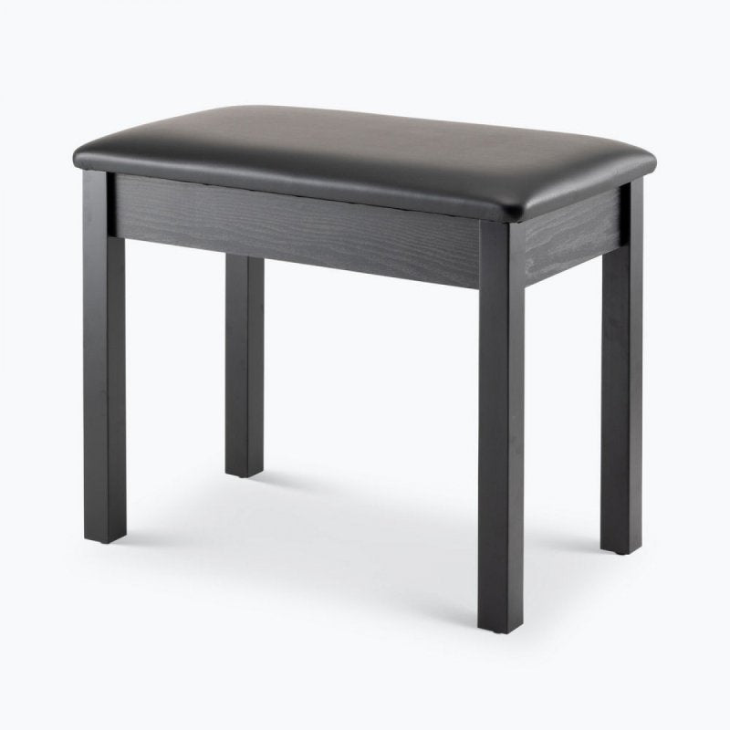 On-Stage KB8802B, Keyboard/Piano Bench, Height 19.5", 240 lbs. Weight Capacity, Wood / Vinyl Construction, Black