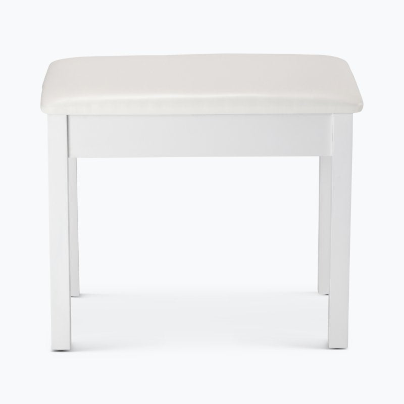 On-Stage KB8802W, Keyboard/Piano Bench, Height 19.5", 240 lbs. Weight Capacity, Wood / Vinyl Construction, White