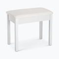 On-Stage KB8802W, Keyboard/Piano Bench, Height 19.5", 240 lbs. Weight Capacity, Wood / Vinyl Construction, White