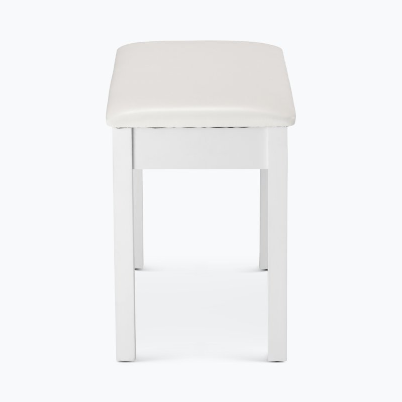 On-Stage KB8802W, Keyboard/Piano Bench, Height 19.5", 240 lbs. Weight Capacity, Wood / Vinyl Construction, White